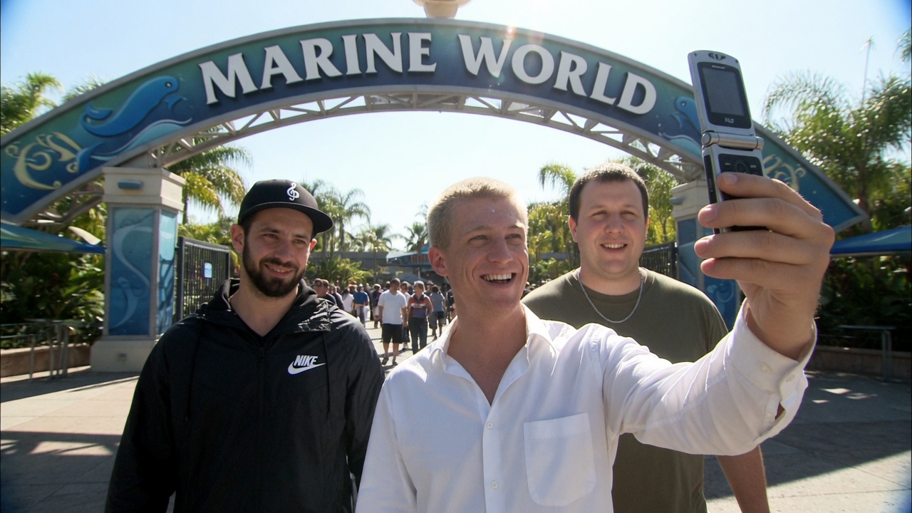 Friends arriving at Marine World